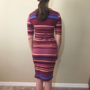 Cute Striped Lularoe Julia Dress Size XS